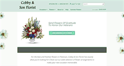 Desktop Screenshot of cobbysflowers.com